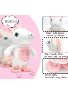 General Talking Singing Plush Toys, Unicorn 10 Inch Walking Singing Unicorn Repeats What You Say, Interactive Stuffed Animal Gifts for Kids, Interactive Unicorn Gifts for Birthday Children's Day  - Image 3