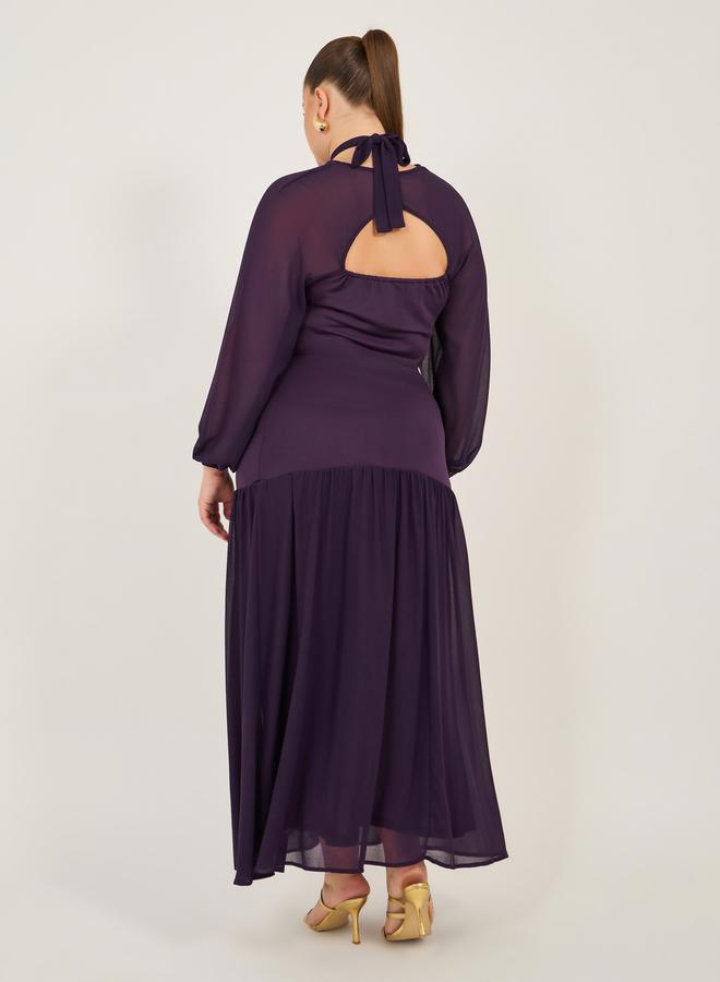 ستايلي فستان ماكسي بلون الخوخ - Image 5