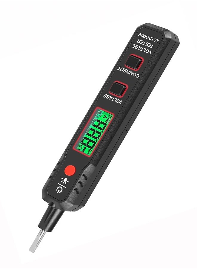 Generic - Electric Test Pen AC12-300V Voltage with LCD Display and Live Cable Break Point Detector with Flashlight - Image 1
