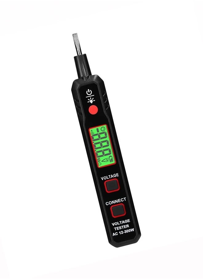 Generic - Electric Test Pen AC12-300V Voltage with LCD Display and Live Cable Break Point Detector with Flashlight - Image 1