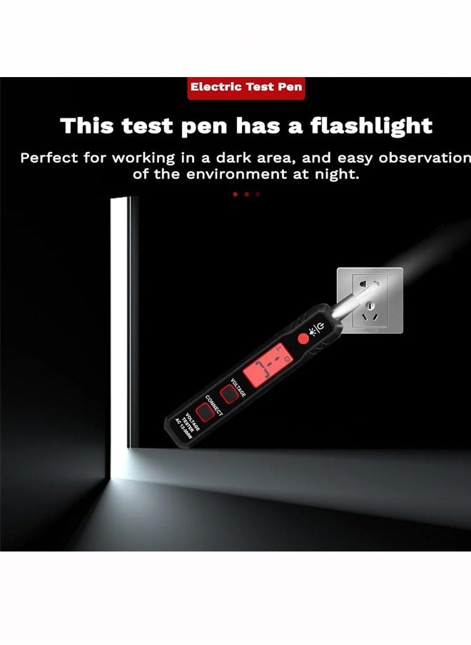 Generic - Electric Test Pen AC12-300V Voltage with LCD Display and Live Cable Break Point Detector with Flashlight - Image 1