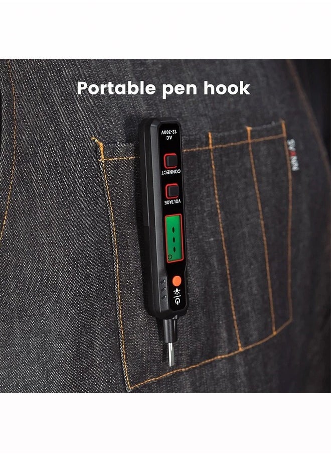Generic - Electric Test Pen AC12-300V Voltage with LCD Display and Live Cable Break Point Detector with Flashlight - Image 1