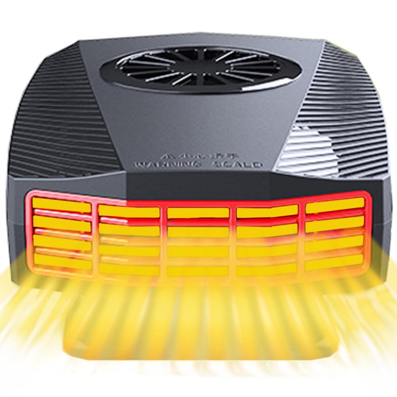 Fidensis 12V Car Heater (Cigarette Lighter Plug) - 360Â° Rotatable Vehicle Heater, 150W Dashboard Car Heater - Image 1