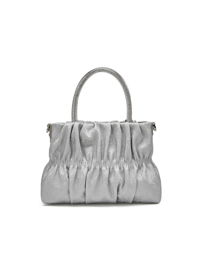 Josiny Fashion Pearl Commuter Tote Bag New Handheld Pleated Bag Versatile Shoulder Crossbody Bag For Women - Image 5
