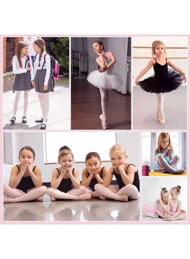 PAPPNTI Girls' Ultra Soft Pro Dance Tights Ballet Transition Daily Student Tights (Toddler/Little Kid/Big Kid), Ballet Pink 2 Pairs, 2-4 years - Image 5