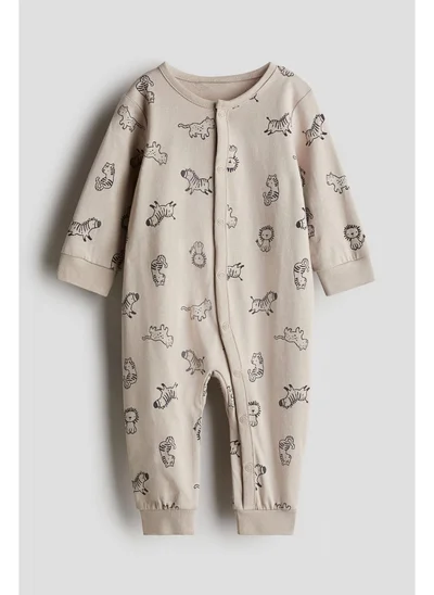 اتش اند ام Printed cotton sleepsuit