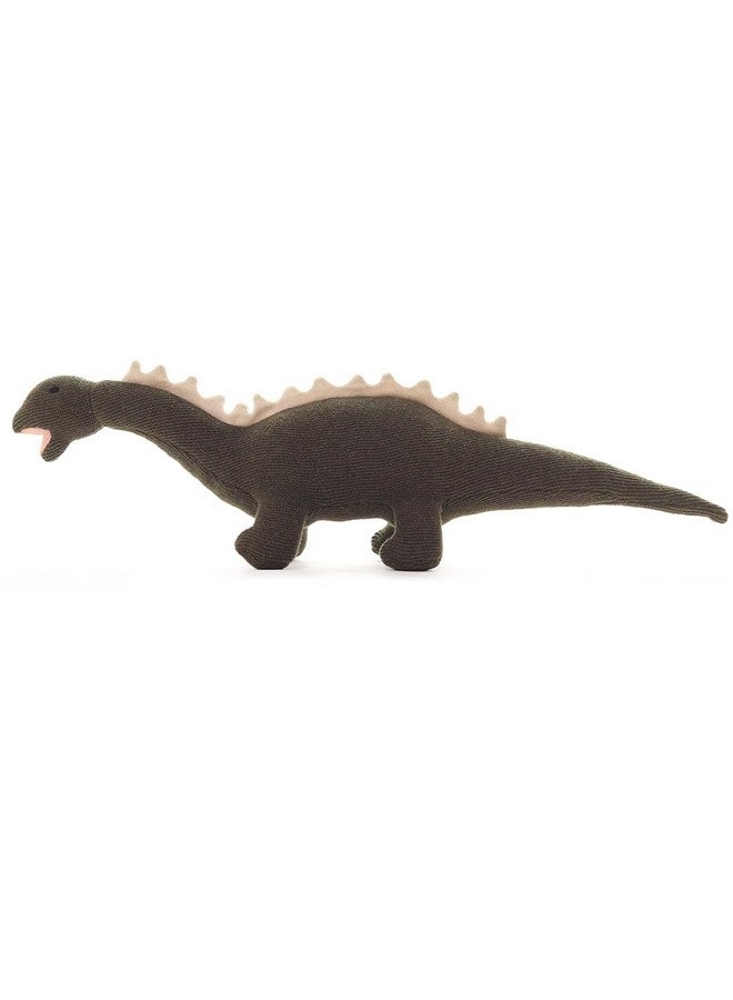 Pluchi Mighty Monster Cotton Knitted Stuffed Soft Toy (Hunter Melange & Natural)