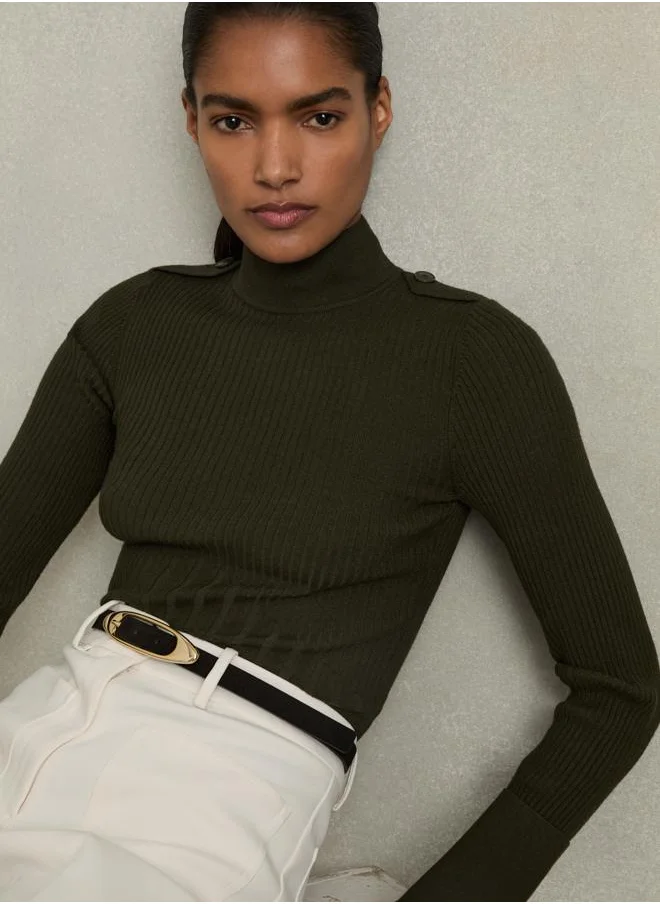 REISS Mock Neck Jumper