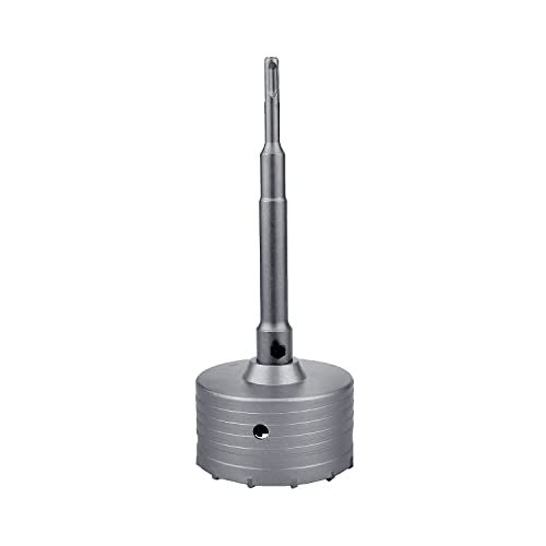 GUICGOC 110mm (4-1/3 inch) Concrete Hole Saw with 220mm SDS Plus Connecting Rod, Tungsten Carbide Teeth (7.7mm x 4mm) Cement Hole Saw for Concrete Cement Brick Wall Stone 110mm (4-1/3 inch) - Image 5