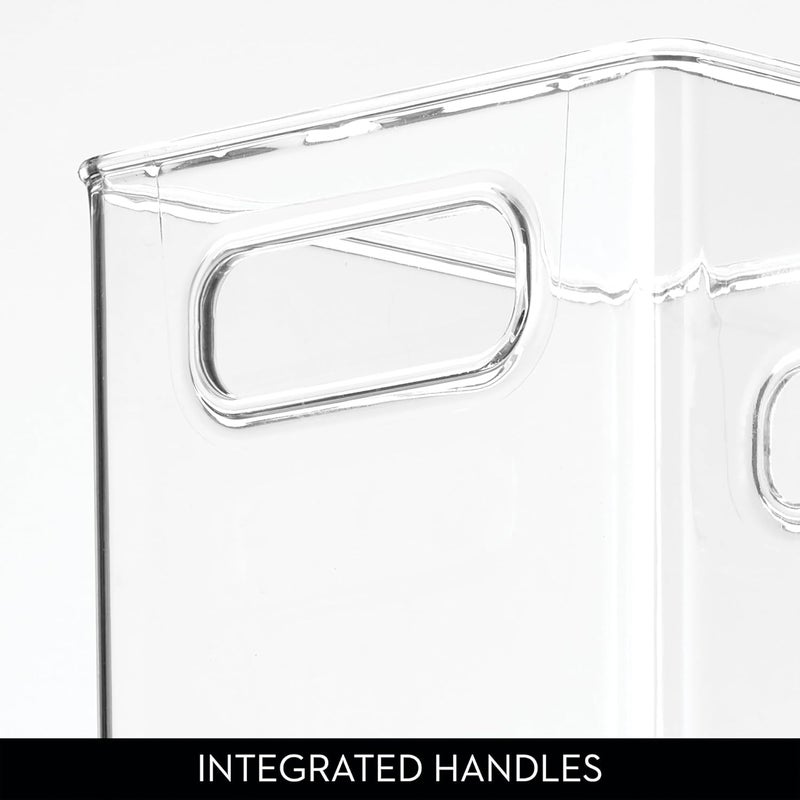 iDesign Cube Binz Fridge and Pantry Storage Bin, recycled BPA-free RPET plastic, clear, compact 6 x 6 x 6 in cube, stackable, holds snacks, condiments, produce and dry goods, contents stay visible - Image 5