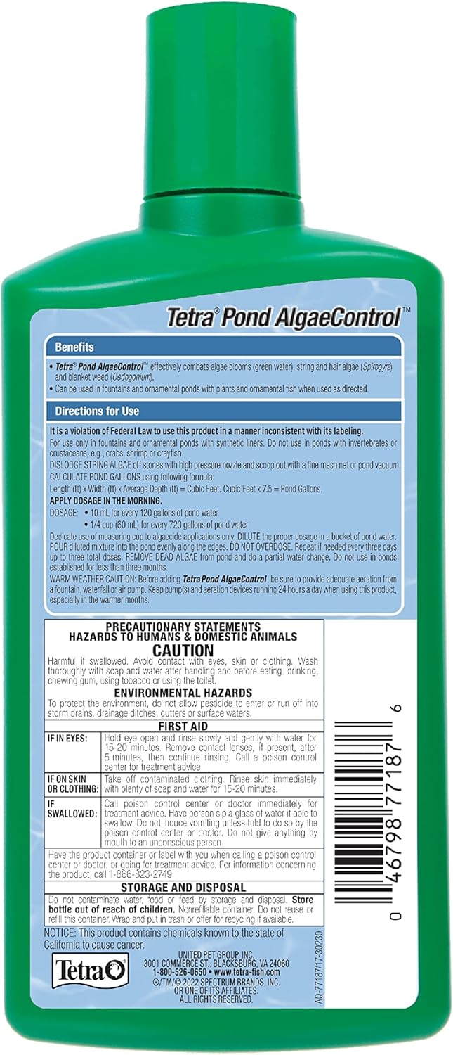 Tetra Pond AlgaeControl 169 Ounces Controls Green Water And String Algae In Ponds 77187 - Image 2