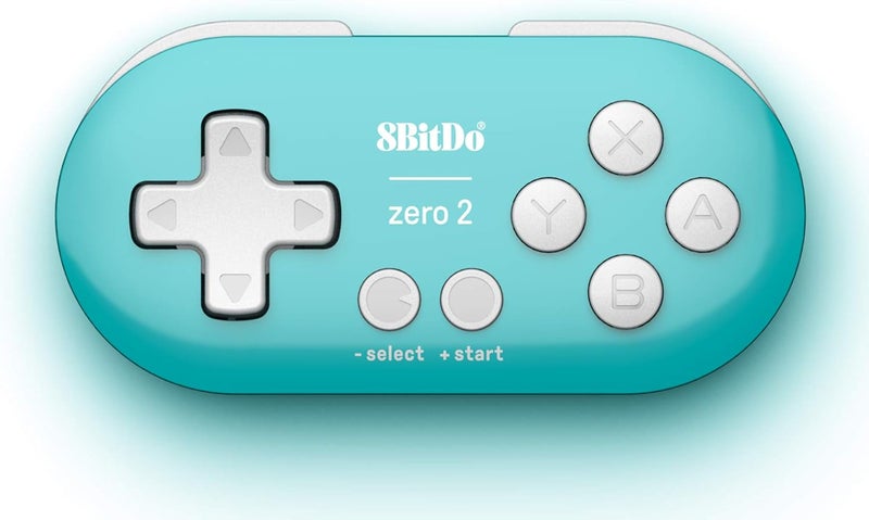 Nargos 8Bitdo Zero 2 Bluetooth Key Chain Sized Mini Controller for Nintendo Switch, Windows, Android and macOS (Turquoise Edition) - Image 1