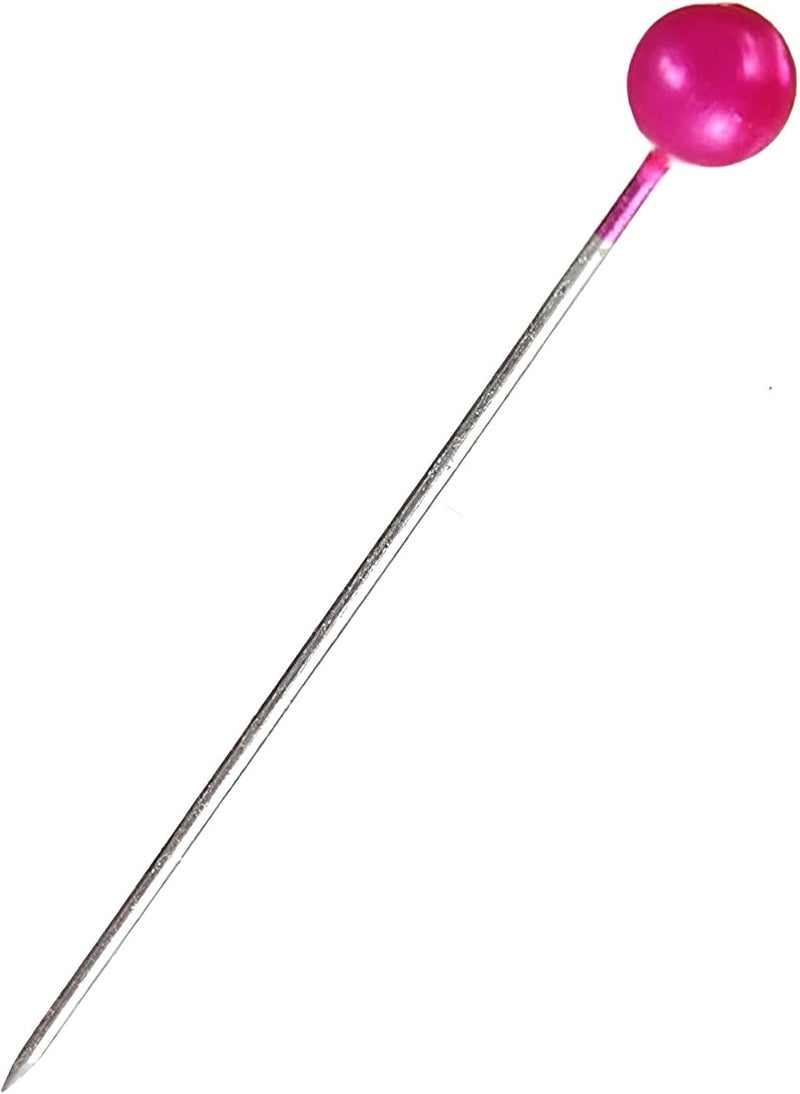 Wetco 800 Pcs Straight Pins, 1.5 in Round Pearl Heads, Pearlized Pins, Rose Pink - Image 2