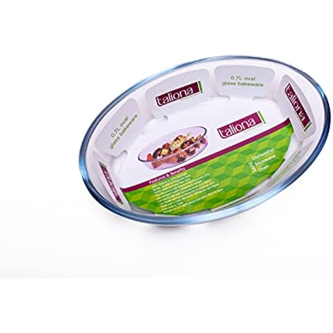 TALIONA Oval Glass Baking Dish  07 Liter Clear Borosilicate Glass Tl2213511 - Image 5