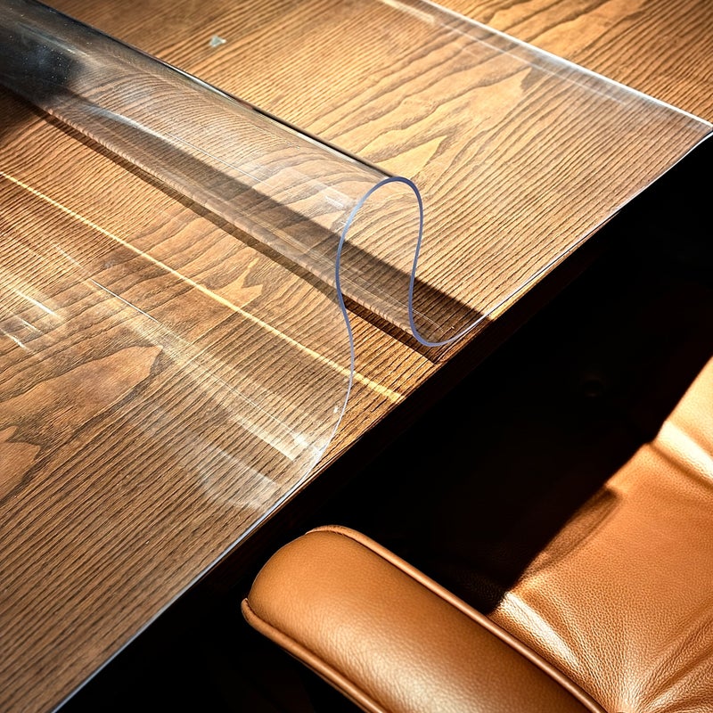 High End Fashion PVC Transparent Desk Protector 60x90cm Soft Glass Tablecloth Rectangle - Image 2