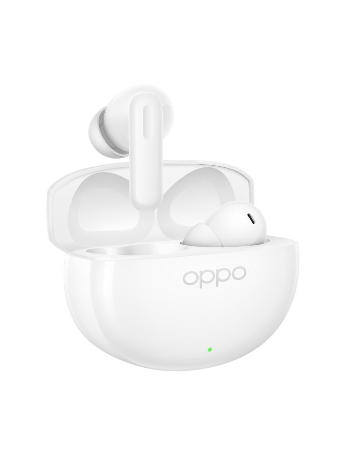 OPPO Enco Air5 True Wireless Bluetooth Earbuds, IP55 Water & Dust Resistant, 54H Battery Life, Bluetooth 6.1, Dual Device Connection, USB-C Charging - Glossy White - Image 5