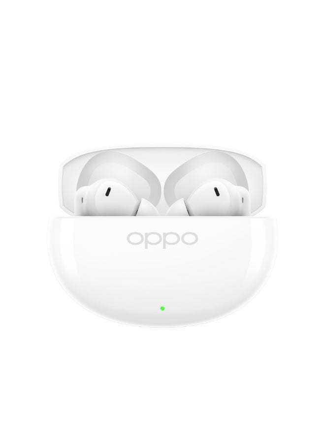 OPPO Enco Air5 True Wireless Bluetooth Earbuds, IP55 Water & Dust Resistant, 54H Battery Life, Bluetooth 6.1, Dual Device Connection, USB-C Charging - Glossy White - Image 1
