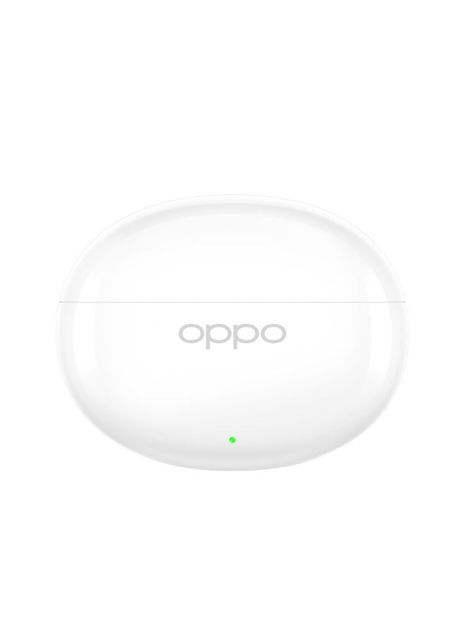 OPPO Enco Air5 True Wireless Bluetooth Earbuds, IP55 Water & Dust Resistant, 54H Battery Life, Bluetooth 6.1, Dual Device Connection, USB-C Charging - Glossy White - Image 4