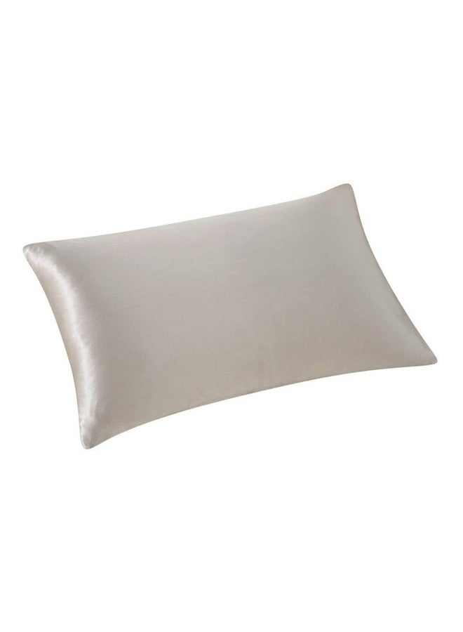 Soft Silky Satin Pillow Case Grey  - Image 1