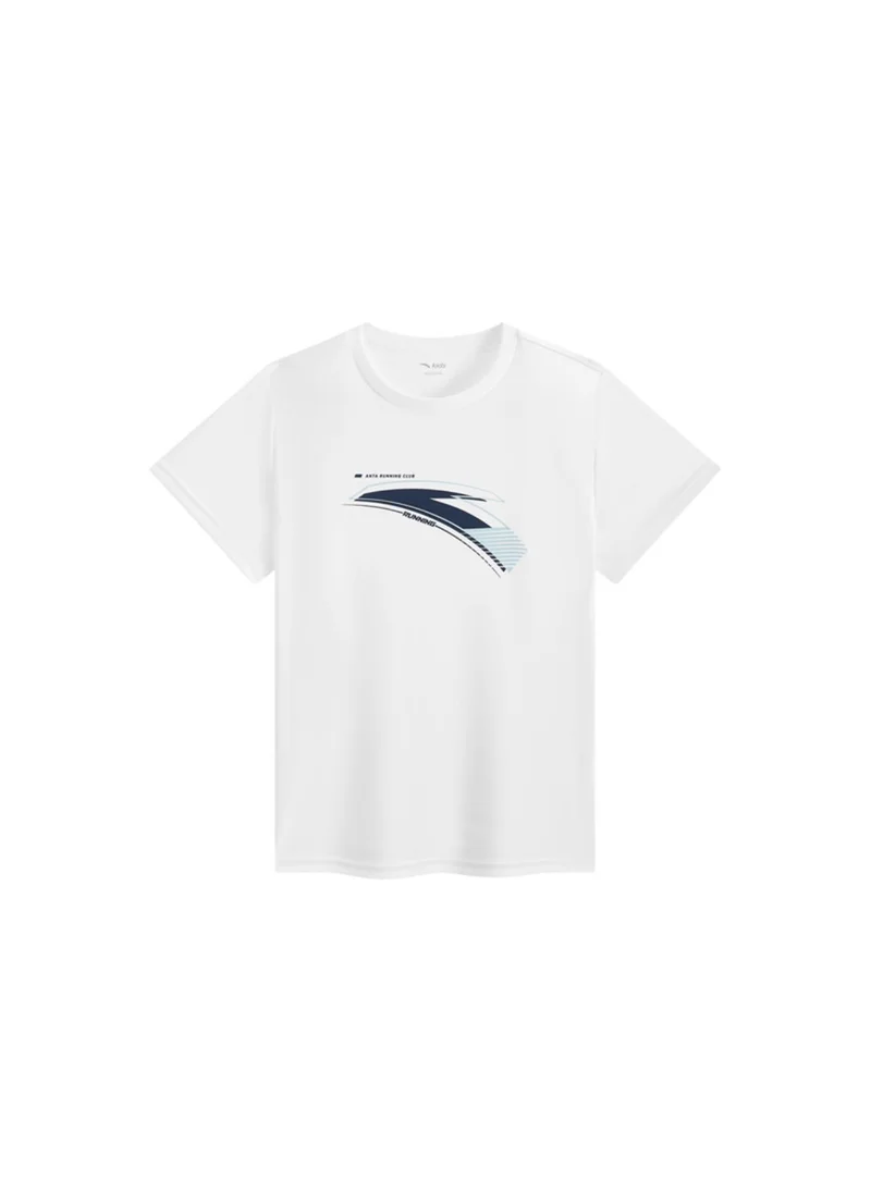 ANTA knitted sport short-sleeved top-Runing Training