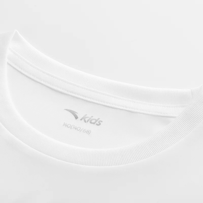 Anta White knitted sport short-sleeved top-Runing Training for Men | Best Price UAE