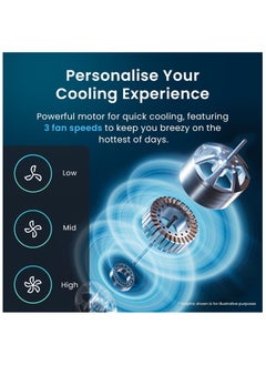 Pro Breeze Oscillating 30 Inch Tower Fan With Ultra Powerful 60W Motor Remote Control 7.5 Hour Timer And 3 Cooling Fan Modes For Home And Office 30" Tower Fan White  - Image 3
