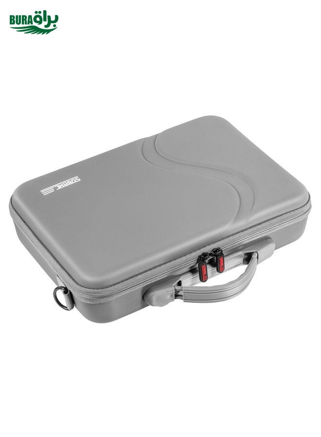 BURAQ For DJI Osmo Action 5 Pro STARTRC Portable Handbag Shoulder PU Storage Bag (Dark Gray)  - Image 4