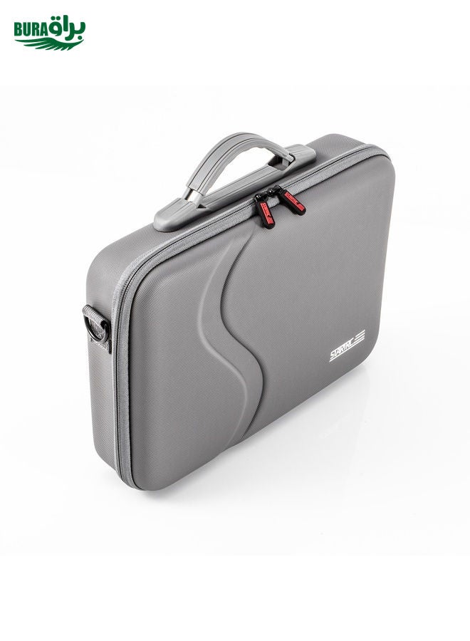 BURAQ For DJI Osmo Action 5 Pro STARTRC Portable Handbag Shoulder PU Storage Bag (Dark Gray)  - Image 3