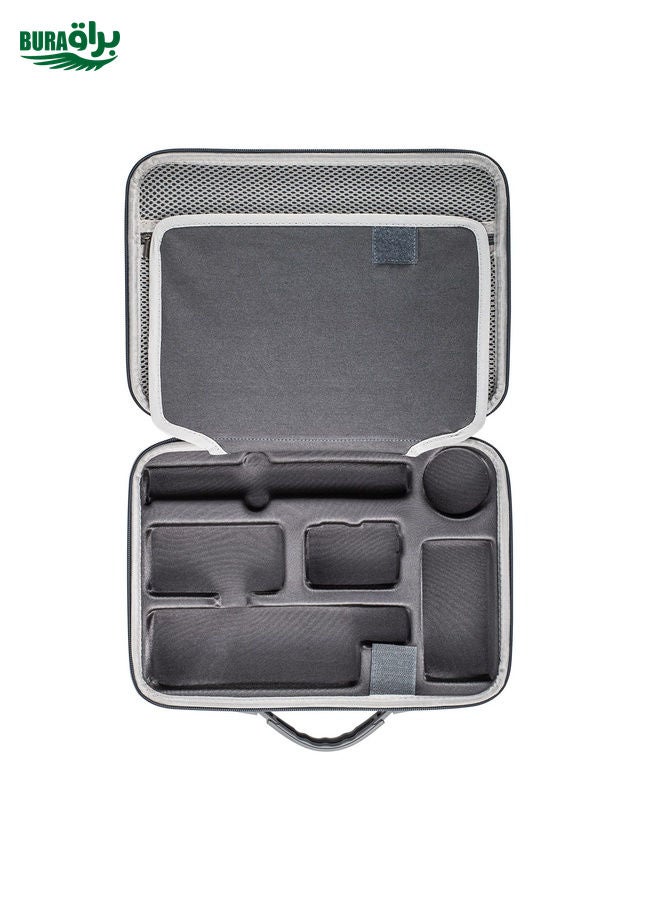 BURAQ For DJI Osmo Action 5 Pro STARTRC Portable Handbag Shoulder PU Storage Bag (Dark Gray)  - Image 5