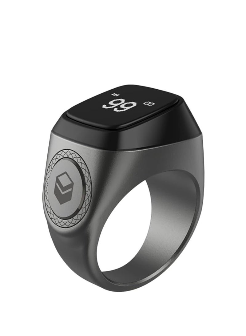 iQIBLA Smart Tasbih Zikr Aluminium Ring 20mm Graphite - Image 1