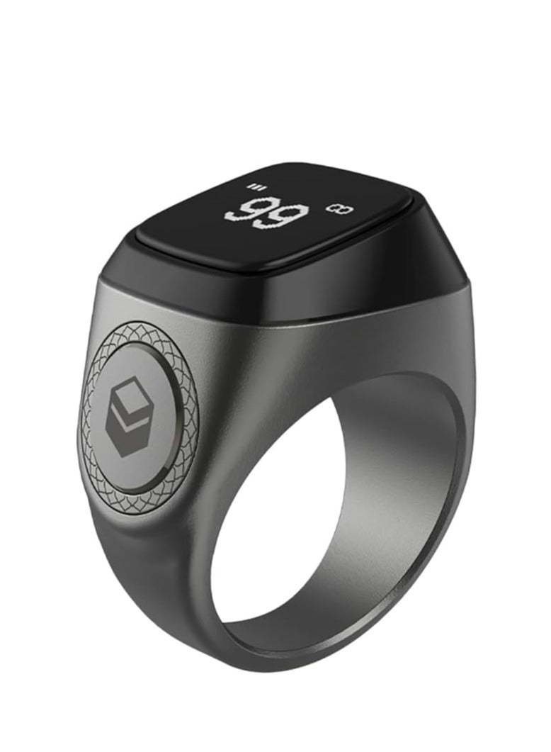 iQIBLA Smart Tasbih Zikr Aluminium Ring 20mm Graphite - Image 2