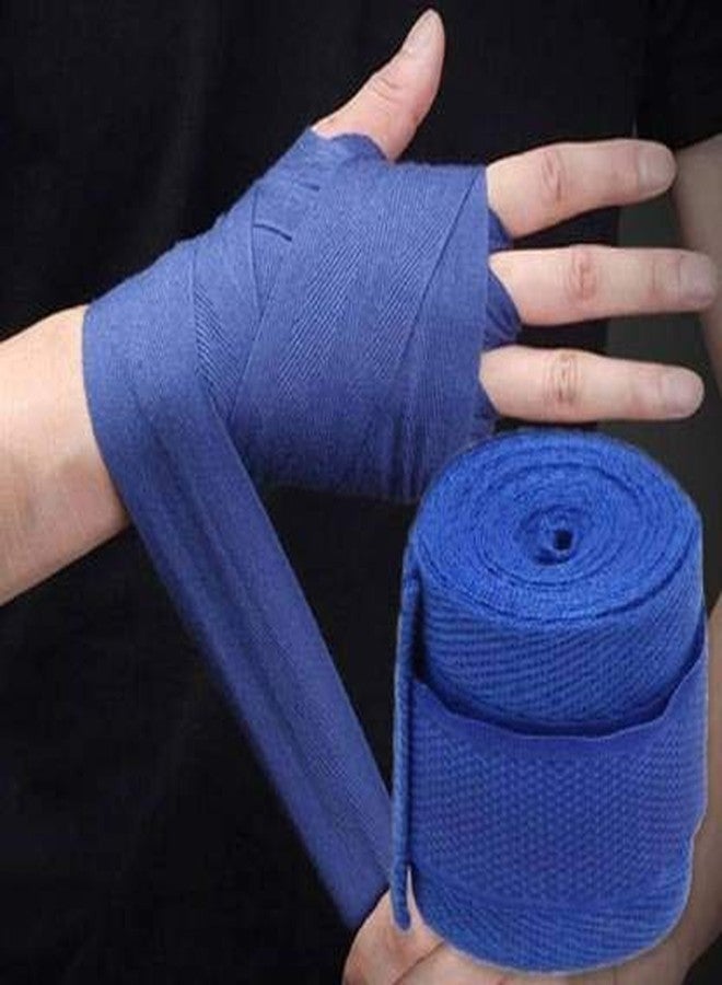 GymWar أربطة يد مطاطية مكسيكية من سباندكس من جيم وار، مناسبة للملاكمة التايلاندية/الفنون القتالية المختلطة/الكيك بوكسينغ/كروس فيت/التمارين الهوائية (مقاس حر، أزرق) من وار - Image 3