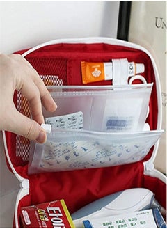 Goolsky Goolsky First Aid Kit Bag Empty for Home Outdoor Travel Camping Hiking, Mini Empty Medical Storage Bag Portable Pouch (Red)  - Image 2