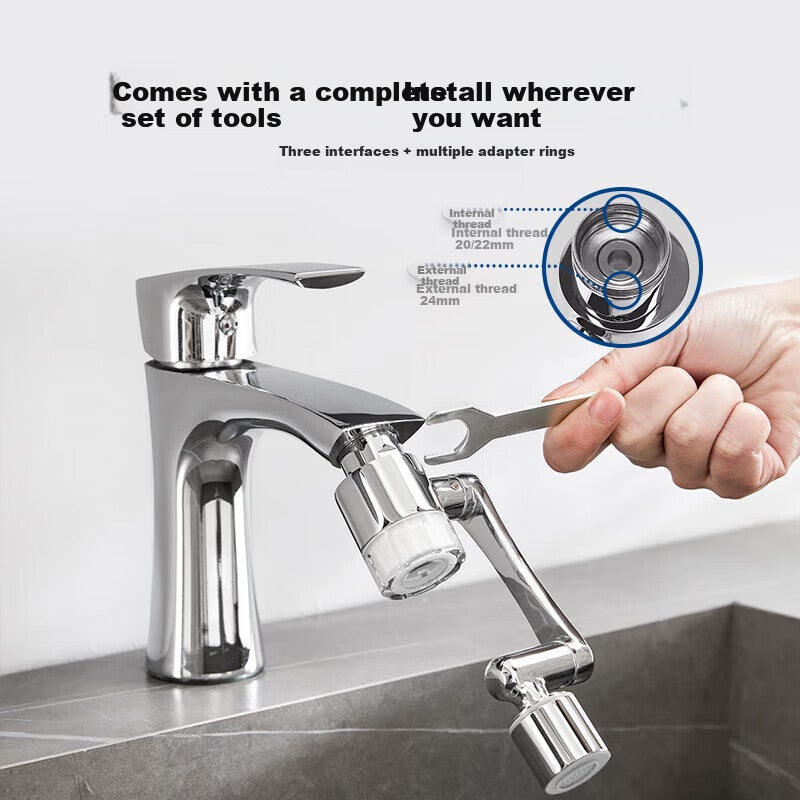 SUPOR Faucet Aerator, 1080 Filter Extender, Kitchen Sink Universal Rotating Splash-Proof Device, Mechanical Arm S - Image 5