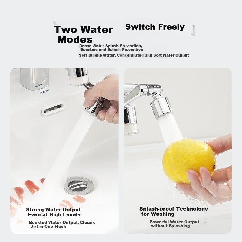 SUPOR Faucet Aerator, 1080 Filter Extender, Kitchen Sink Universal Rotating Splash-Proof Device, Mechanical Arm S - Image 2