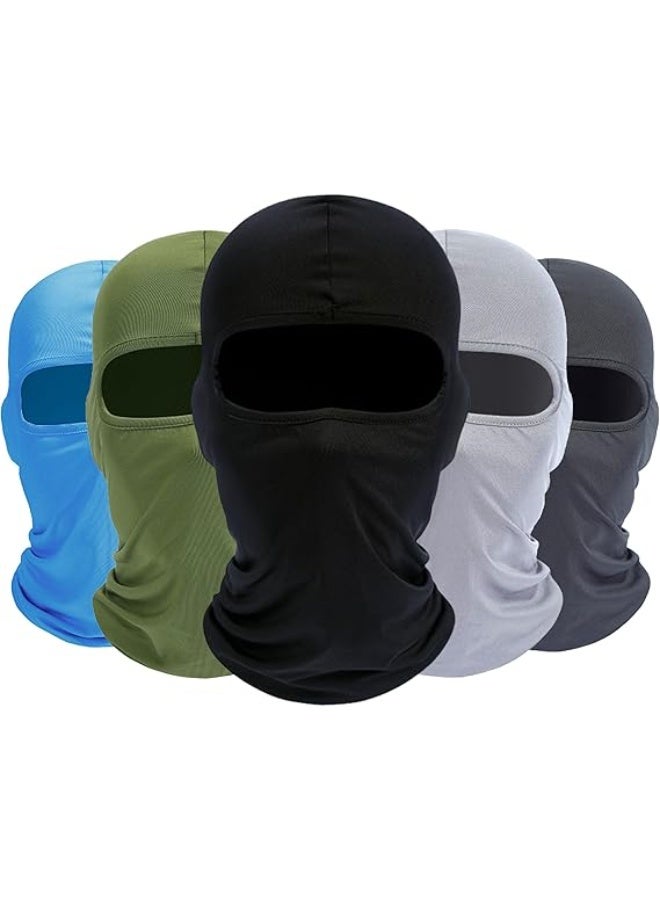 Balaclava Ski Mask, 5 Pack Neck Gaiter Motorcycle Scarf Summer Cooling UV Protector Men/Women - Image 1