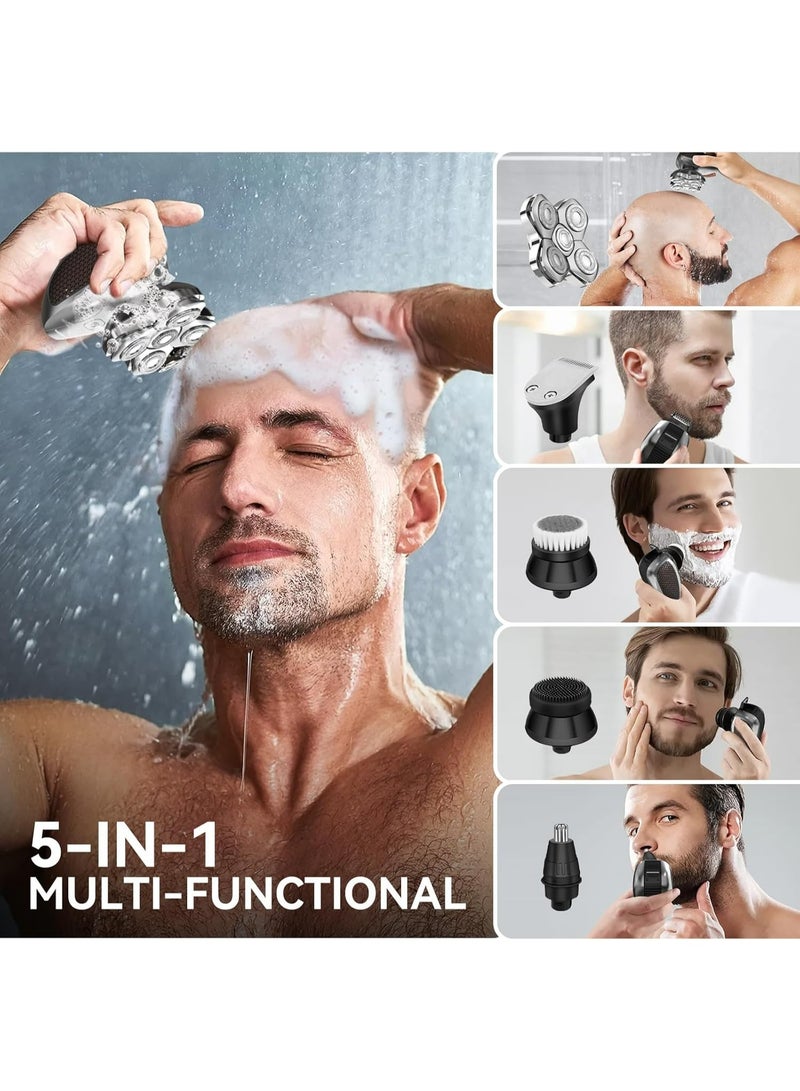 MAXGROOM Head Shaver for Bald Men, Waterproof Wet/Dry 5-in-1 Electric Shaver Razor Beard Grooming Kit, Easy to Clean with Skin Close Results - Image 3