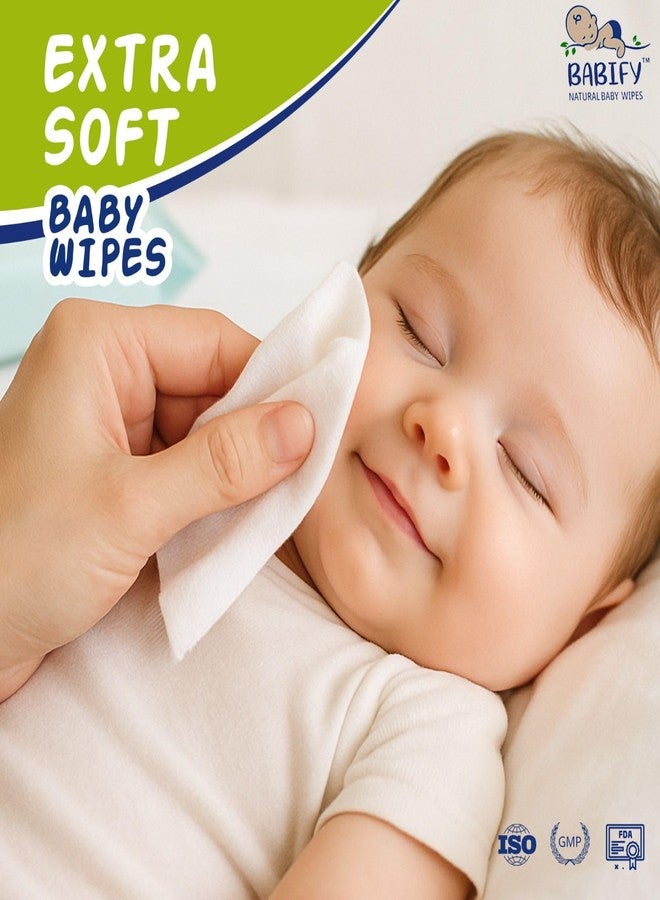 Babify Premium Baby Wipes with Flip-Top Lid | Aloe Vera & Paraben-Free | Pack of 3 (216 Wipes, 72 Wipes per Pack) - Image 2