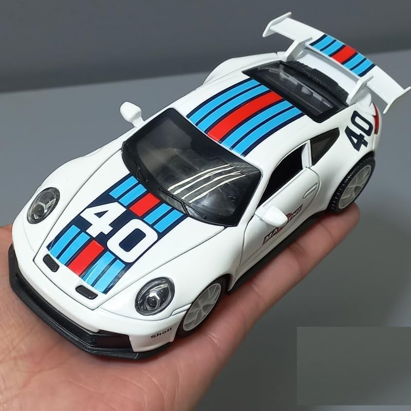 DEOXY 1:32 Scale Metal Martini Alloy Scale Model Car Toy - Simulation Collection Model Toy Car (Martini White) - Image 2