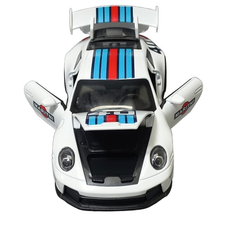 DEOXY 1:32 Scale Metal Martini Alloy Scale Model Car Toy - Simulation Collection Model Toy Car (Martini White) - Image 4