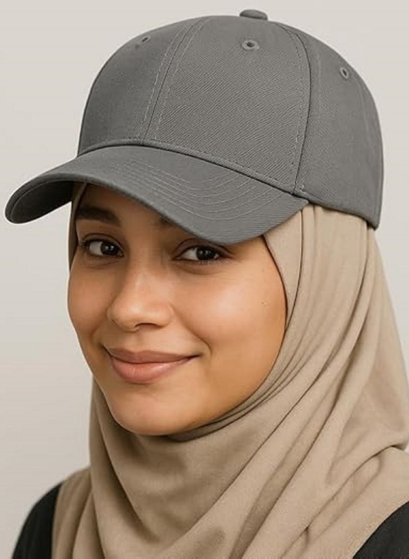 Unisex Casual Sports Cap Gray colour - Image 2