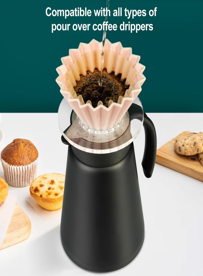 PARACITY إبريق قهوة حراري من باراسيتي سعة 27 أونصة، ترمس قهوة معزول بتفريغ الهواء من الفولاذ المقاوم للصدأ، أباريق قهوة لحفظ القهوة والشاي ساخنين (أسود) - Image 5