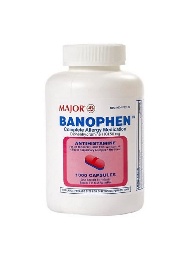 MAJOR Banophen 1000 Capsules Per Bottle  - Image 1