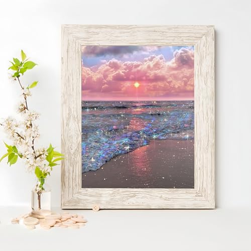Acelii 5D Diamond Art Kits for Adults Beginners,Beach Scenery DIY Full Round Drill Diamond Painting Kits, Paint by Diamonds Dots Gem Art Easy,Home Wall Decor 12X16 Inch - Image 3