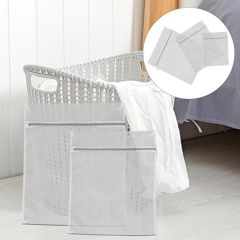 VICASKY 3Pcs Thickened Mesh Laundry Bags Set Small Medium Large For Delicates Protection - Image 5