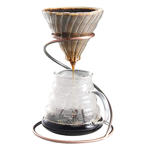 TINTON LIFE Reusable Metal Pour Over Coffee Dripper Stand Circinate Shaped,Bronze - Image 4