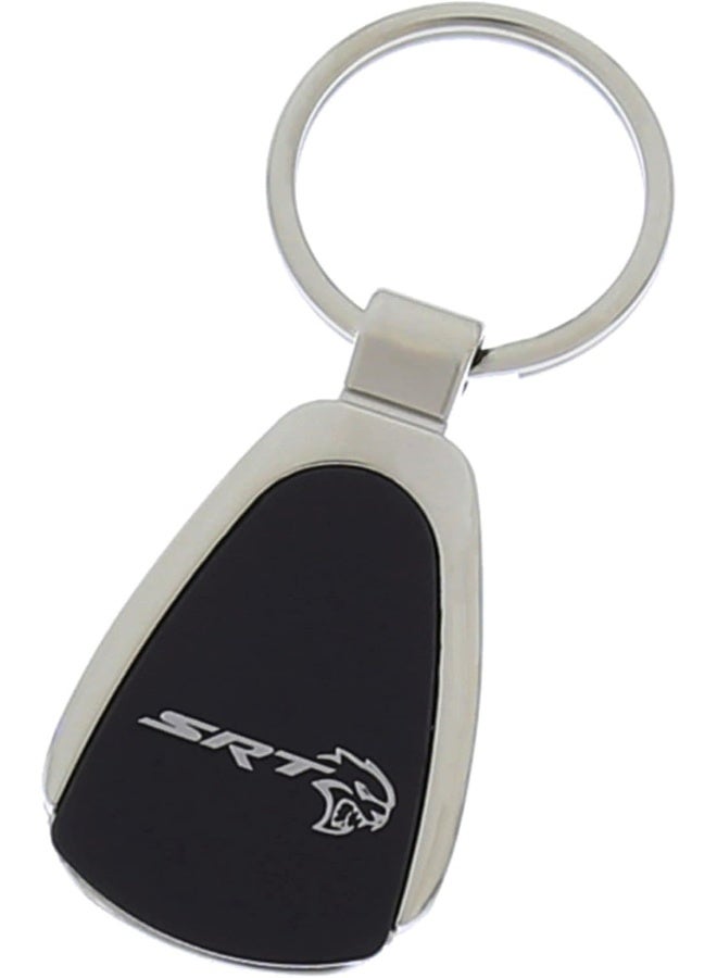 Mopar Dodge Challenger SRT Hellcat Black Teardrop Keychain Key Chain Fob Ring Lanyard - Image 2