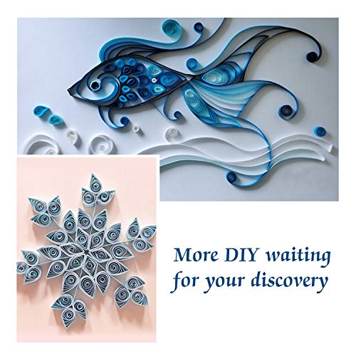 TUPARKA 19 Pcs Paper Quilling Kits 45 Colors 900 Strips Quilling Art Paper DIY Craft - Image 4