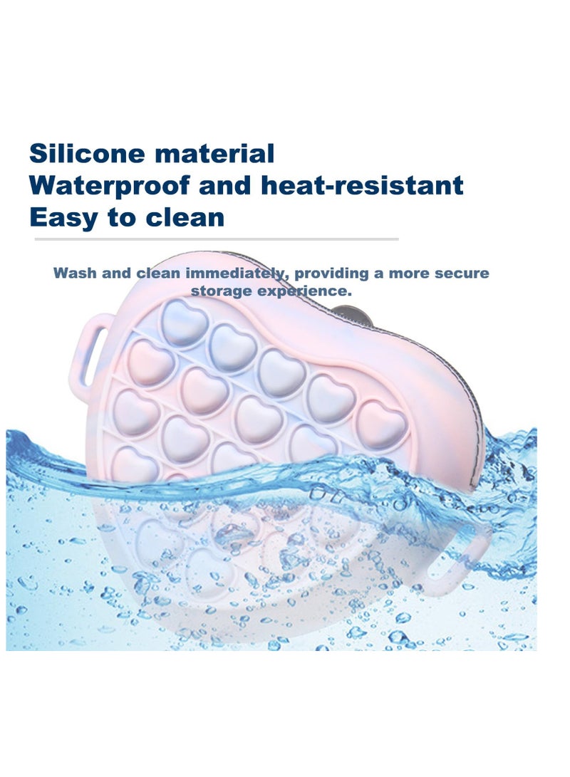 Excefore Silicone Dog Treat Pouch, 2 PCS Dog Training Treat Pouch for Leash, Small Dog Training Bag with Waist Belt and Waist Clip, Pet Walking Bag for Dog Training or Walking, Zipper Design, Easy to Clean - Image 4