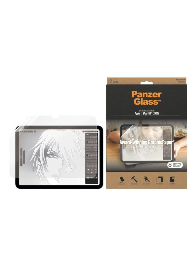 PANZERGLASS iPad 10.9" 10th Gen (2022)  Graphic Paper Screen Protector - Clear - Image 2
